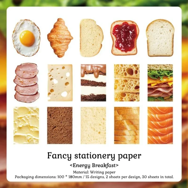 Fancy stationery paper_Energy Breakfast