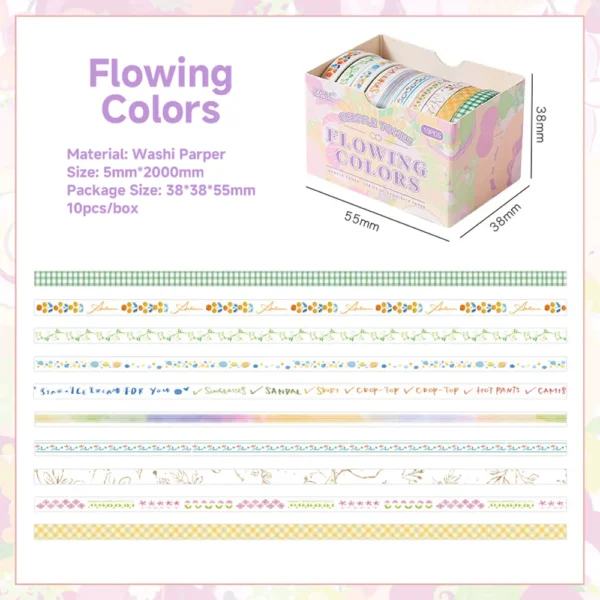 Flowing Colors Washi Tape