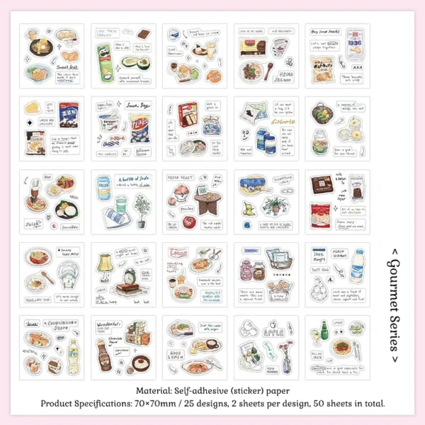 Self adhesive (sticker) paper-Gourmet Series